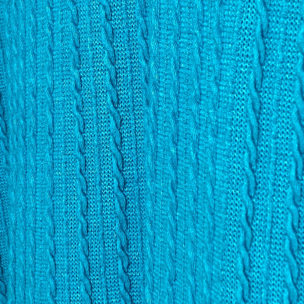 HEIMISH Blue Cuffed Sleeve Ribbed Top 1X - Picture 6 of 6